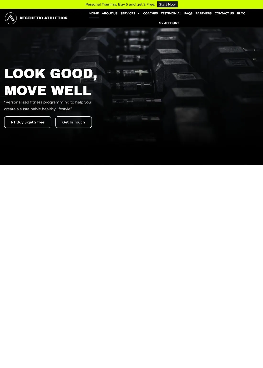 Aesthetic Athletics, full page