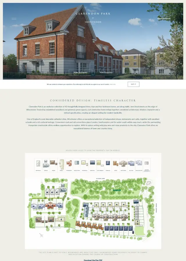 Clarendon Park website