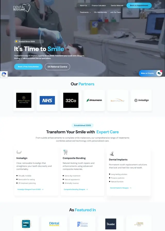 Dental Scotland website
