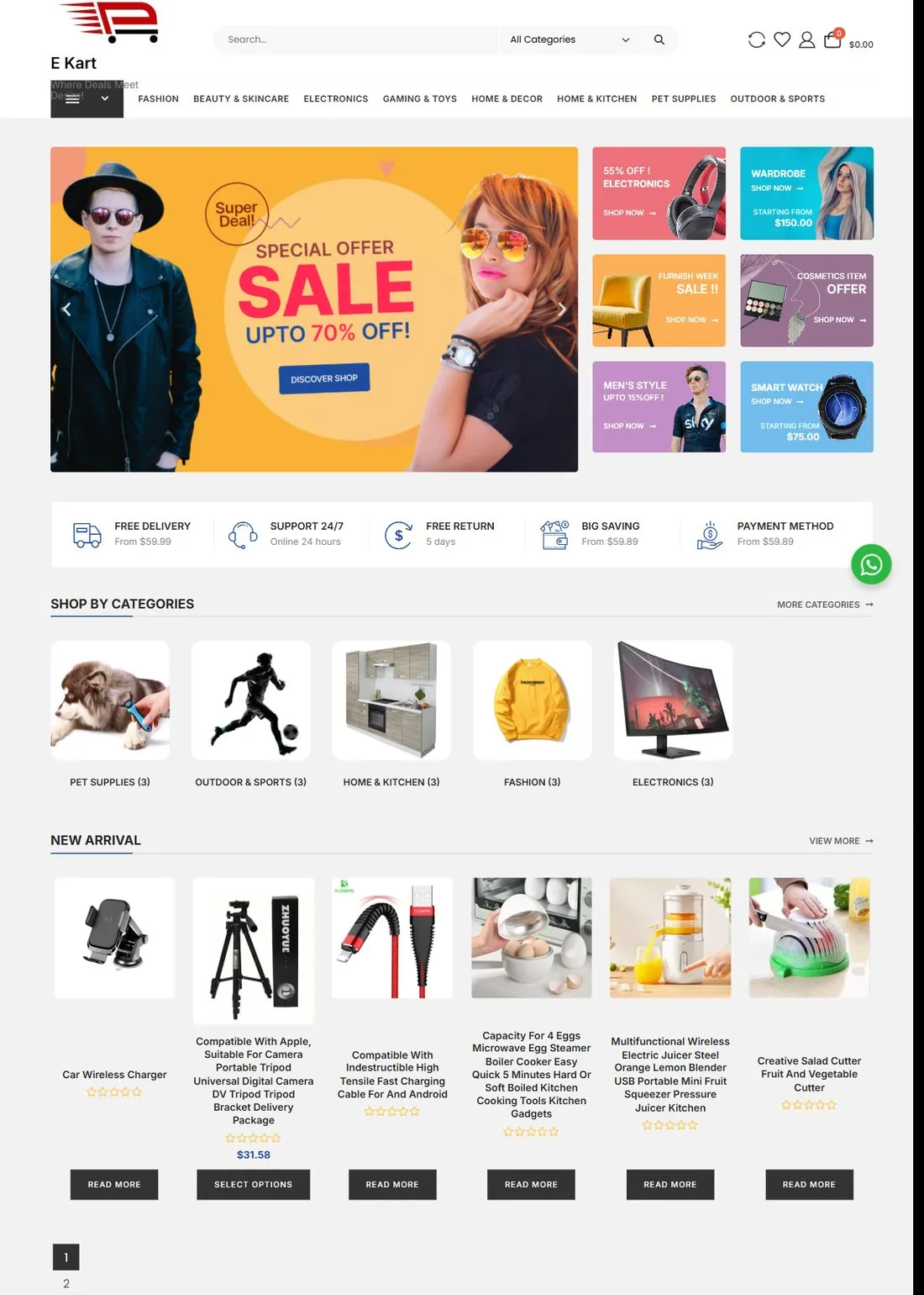E Kart, full page