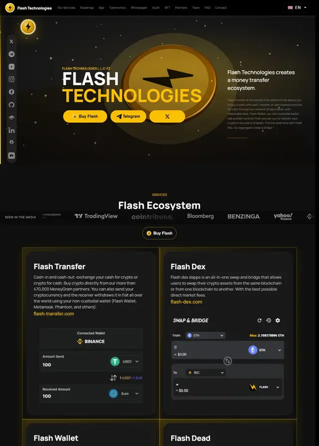 Flash Technologies website