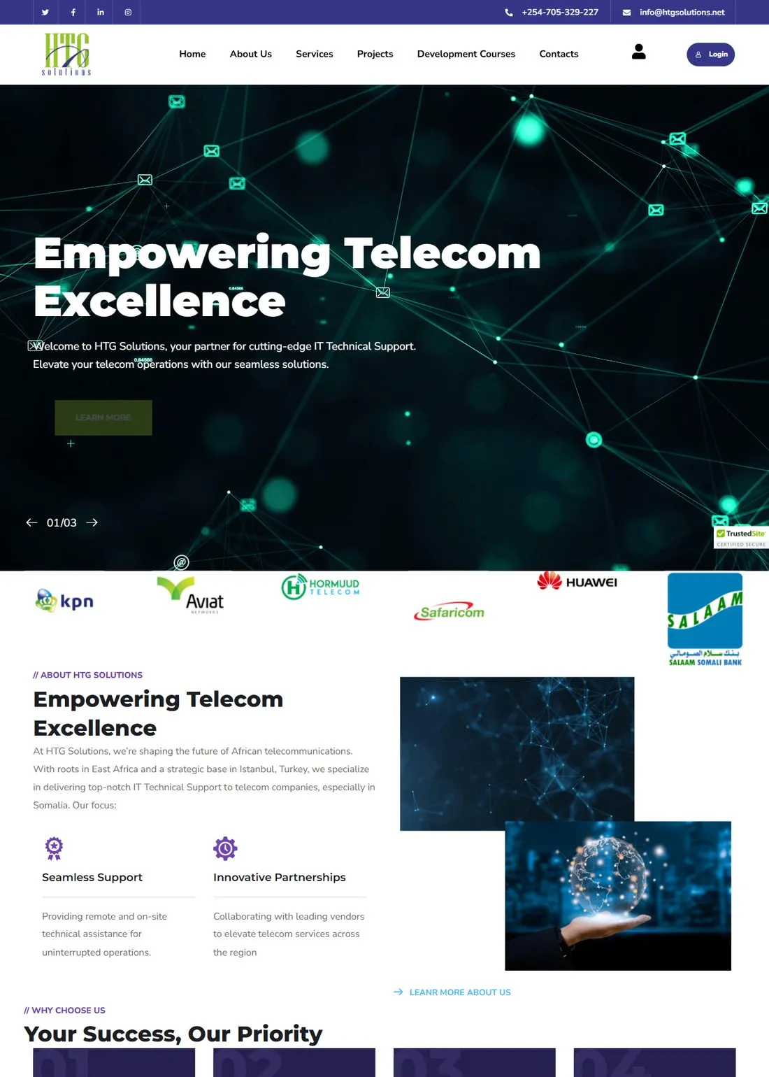 HTG Solutions, full page