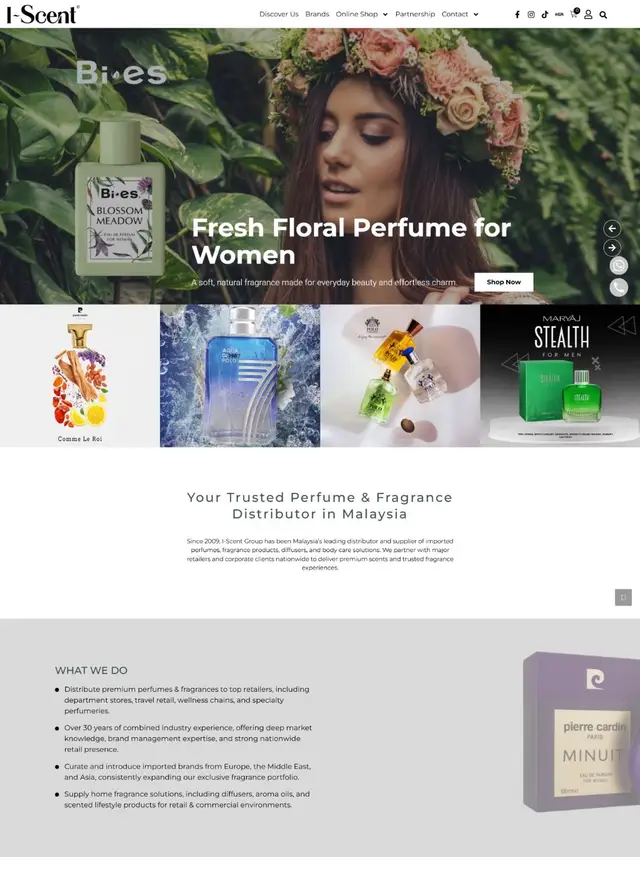 I-Scent website