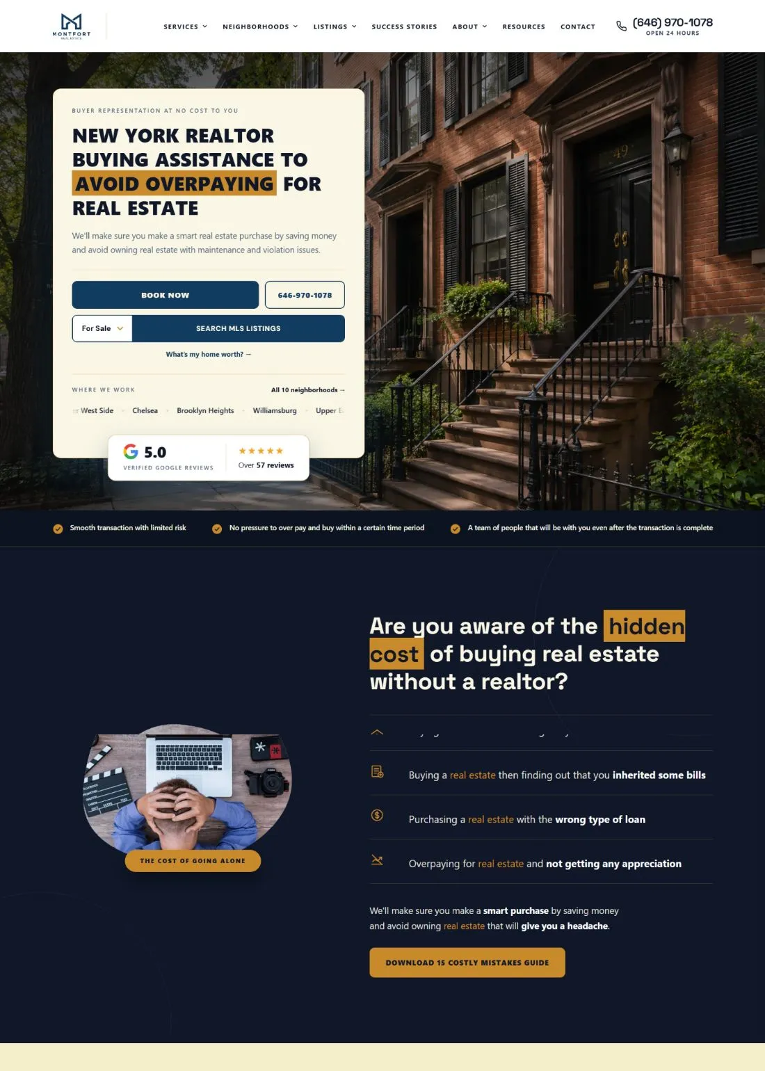 Montfort Real Estate, full page