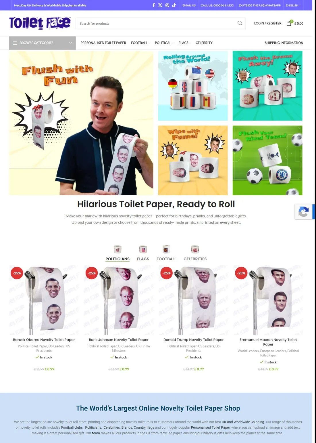 ToiletFace, full page