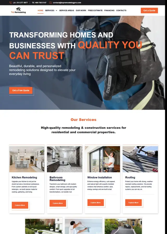 Top Remodeling website