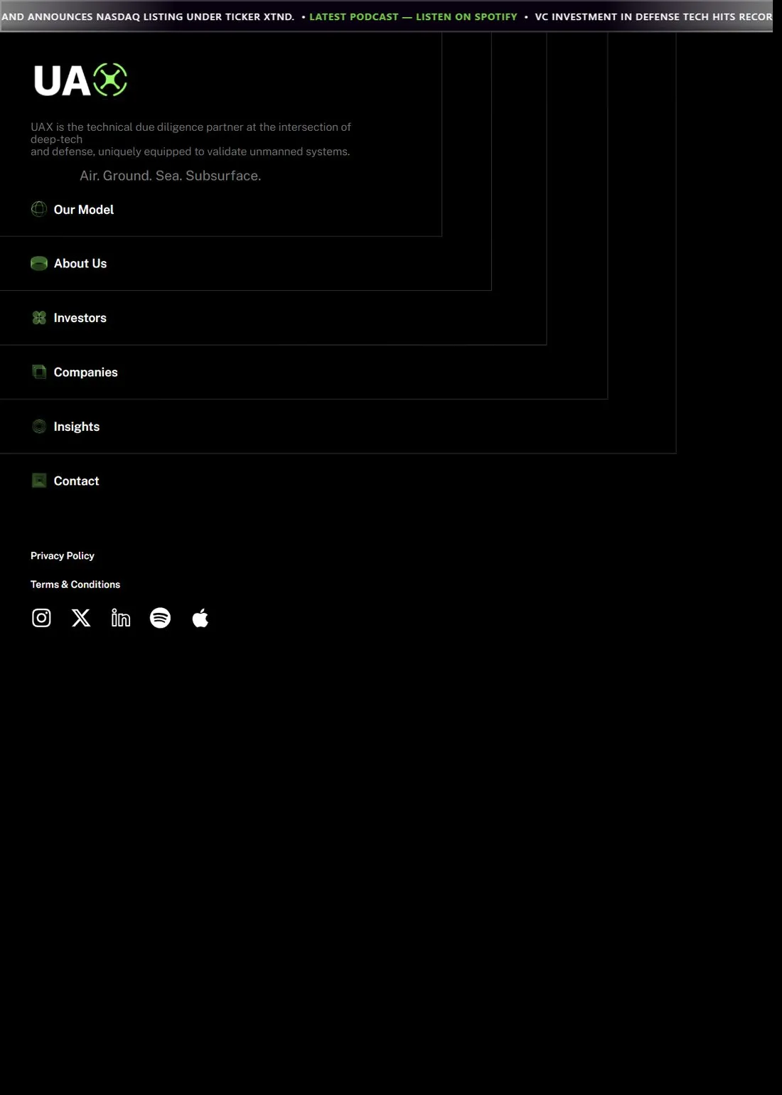 UAX, full page
