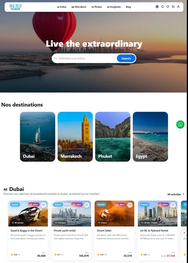 World For You website